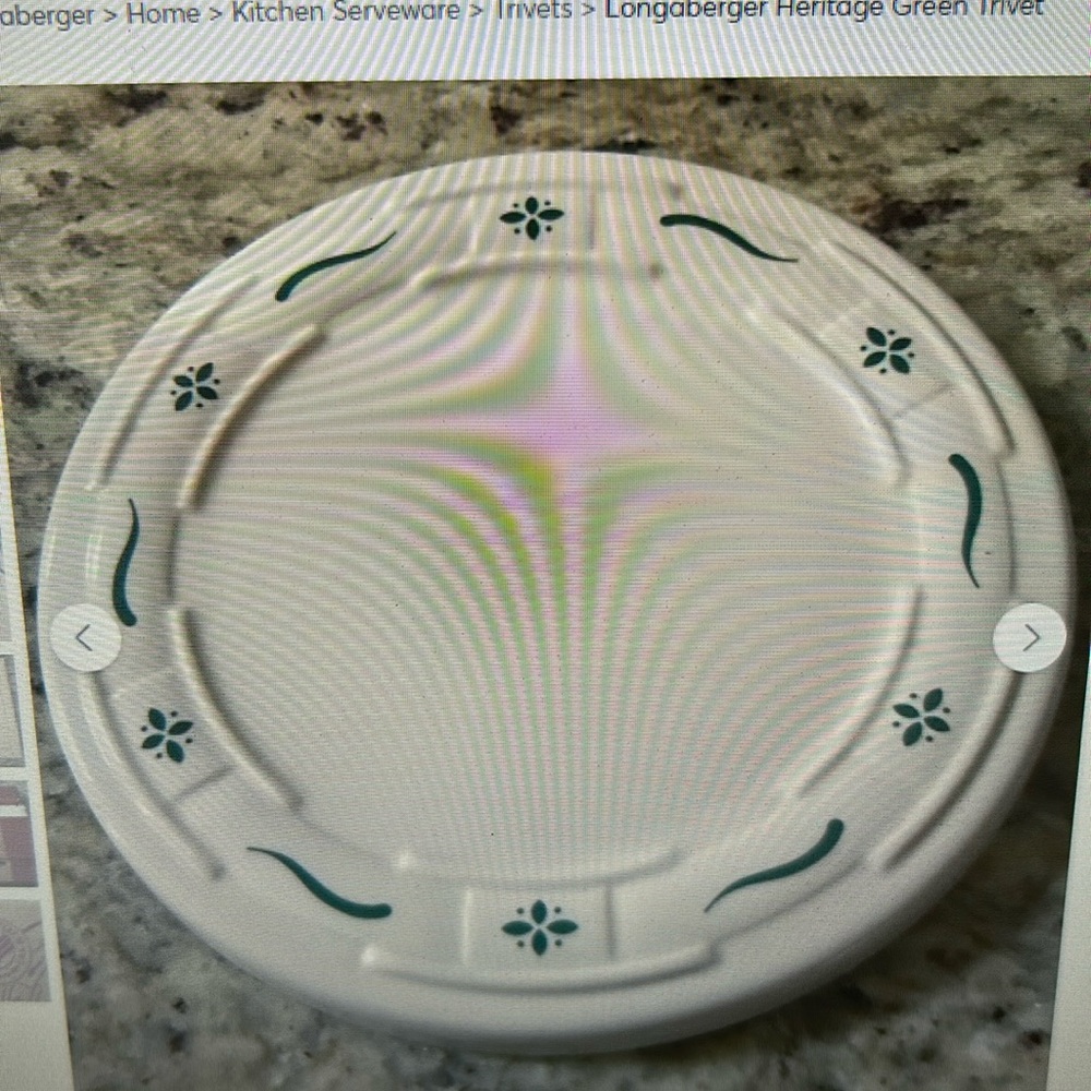 Longaberger Heritage Green Trivet